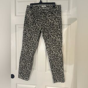 Loft Modern Skinny Leopard Print Jean
